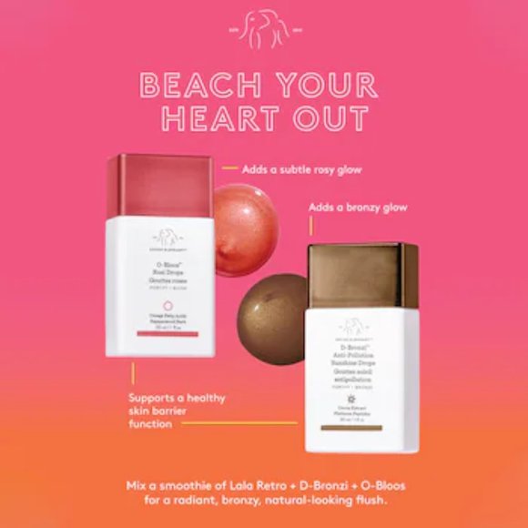 Drunk Elephant Makeup Drunk Elephant Set Dbronzi Drops Obloos Rosi